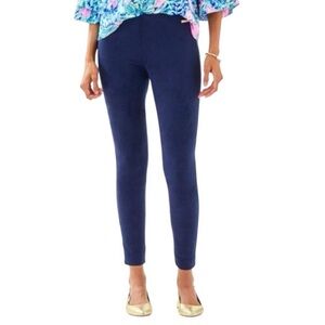 Lilly Pulitzer Anika Faux Suede Leggings True Navy 10